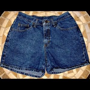 High waisted vintage rider denim shorts by Lee